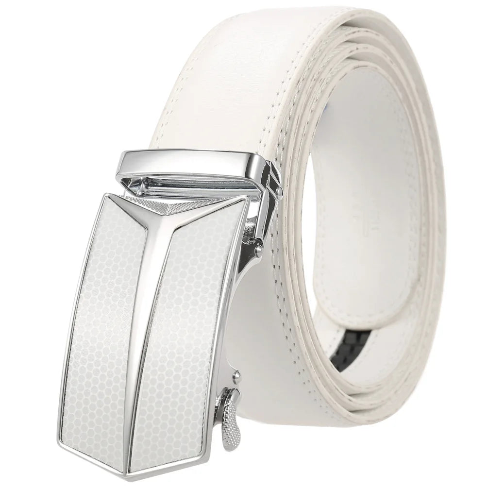 Riem heren met gespsluiting in brushed steel