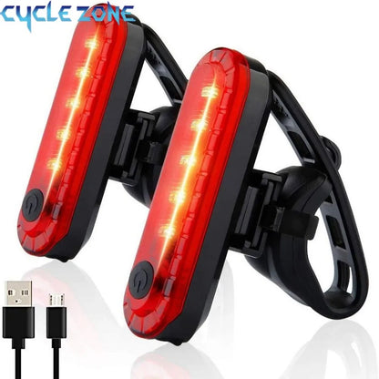 Fietslamp met batterij-indicator