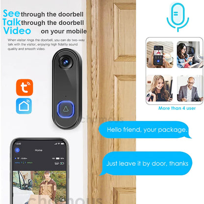 Deurbel met video in compact design – Past bij elke woning