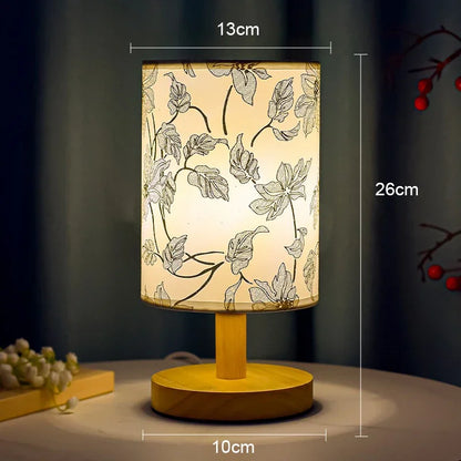 Lampje nachtkast met glazen kap – Elegant en licht