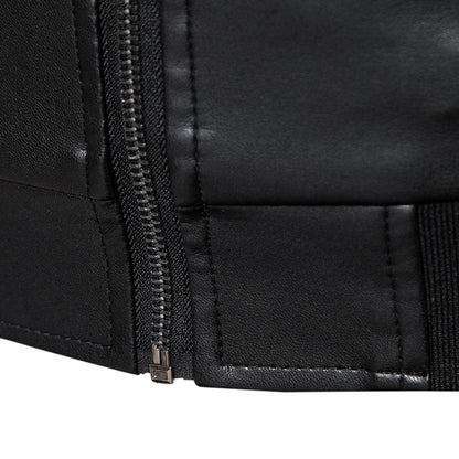 Leren jas heren met afneembare capuchon – Twee looks in één