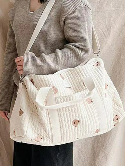 Katoenen draagtas met vintage uitstraling