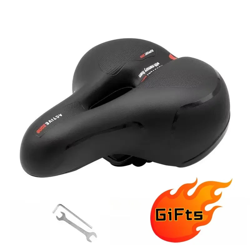 Fietszadel voor ontspannen fietshouding