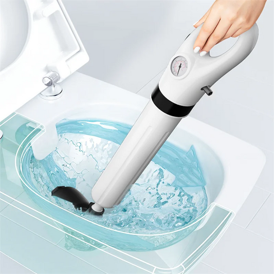 Toilet ontstopper zonder vieze handen – Met slimme houder