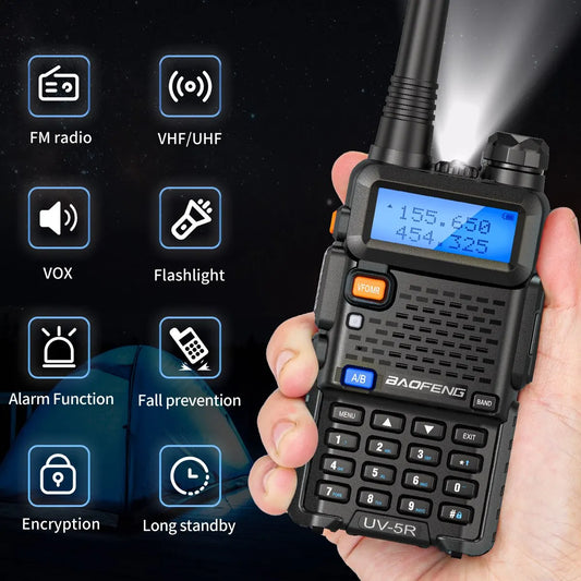 Alecto walkie talkie met headsetaansluiting