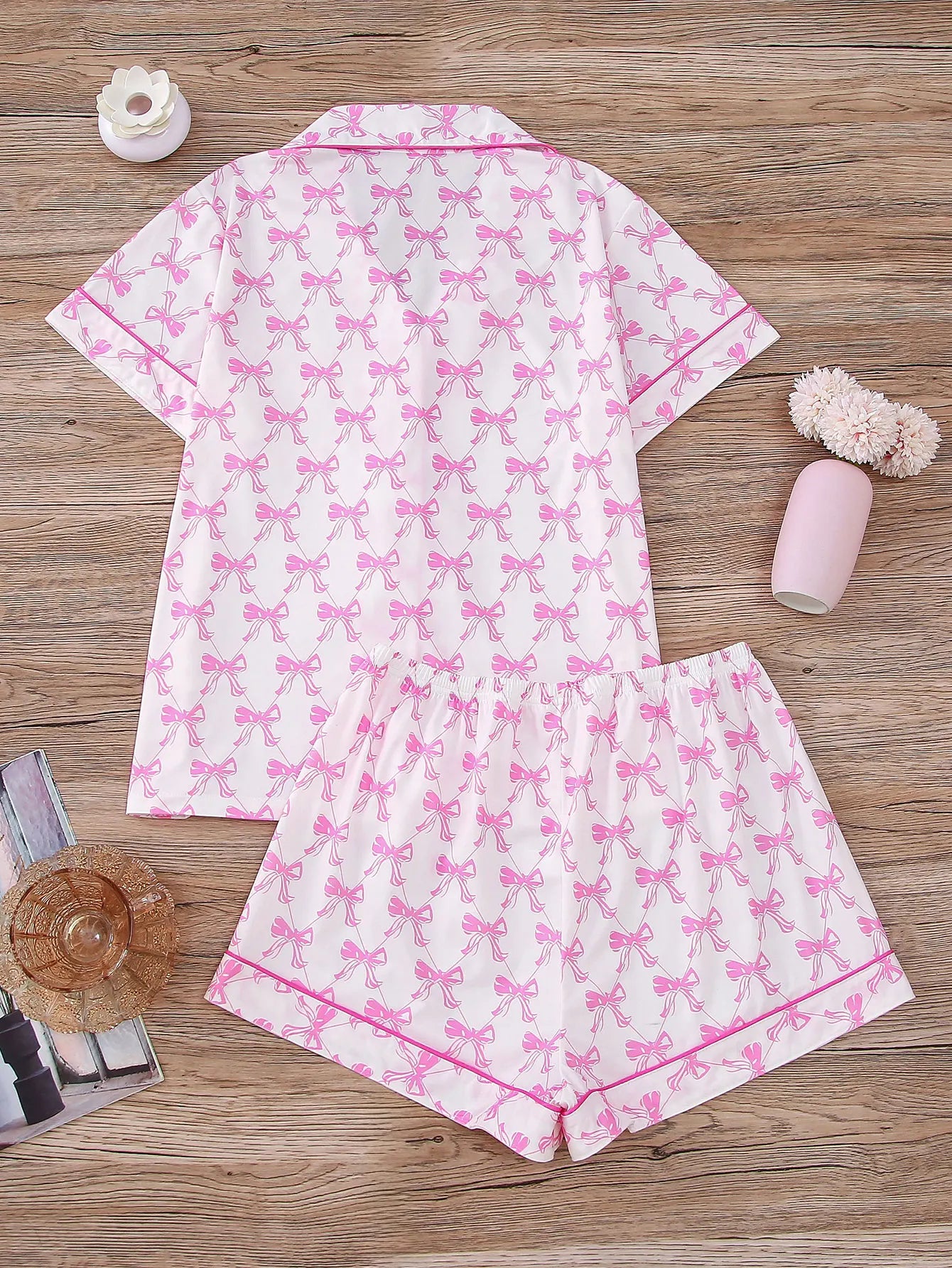 Dames pyjama set met elastische taille