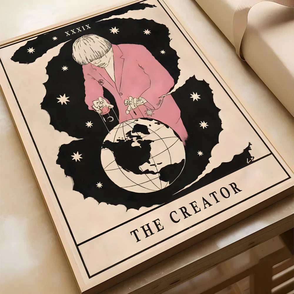 Vintage posters met textiellook