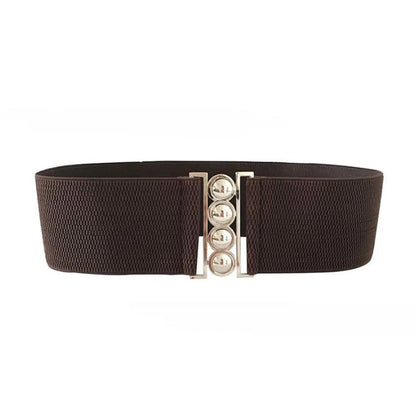 Riem met decoratief stiksel en fijne gesp