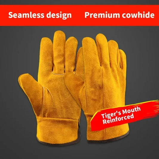 Luxe gevoerde handschoenen van leer voor heren
