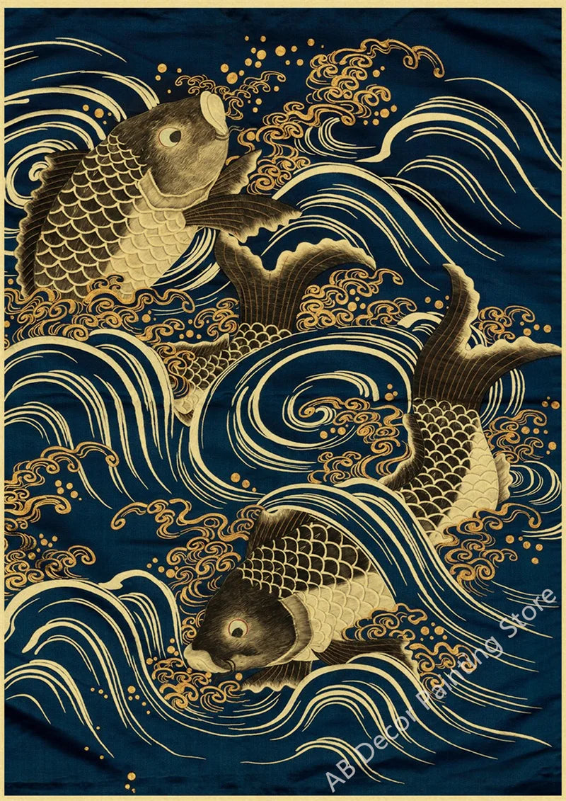 Posters met gouden accenten voor luxe sfeer