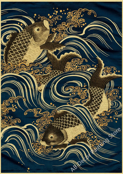 Posters met gouden accenten voor luxe sfeer
