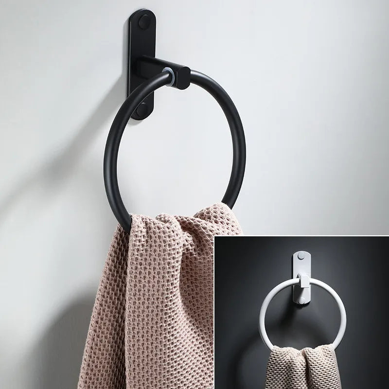 Handdoekrek met onderplank – Voor slippers of mandjes