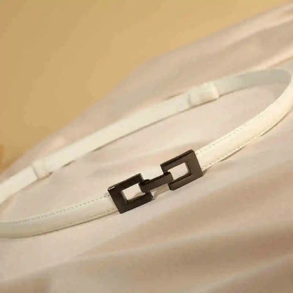 Riem dames met matte gesp in bronskleur