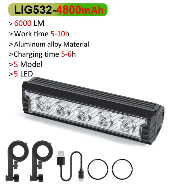 LED fietslamp met 360° zichtbaarheid