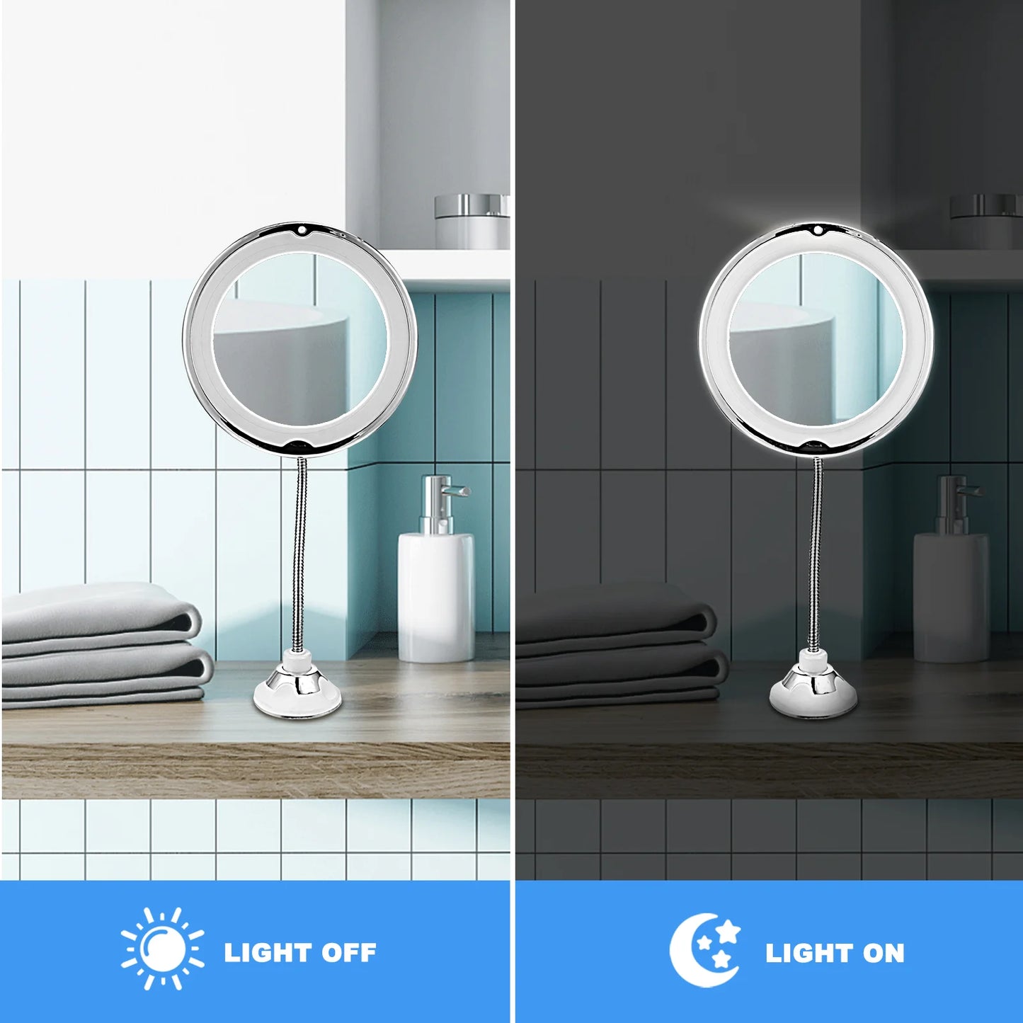 Ronde LED spiegel met dimfunctie – Voor sfeervolle belichting