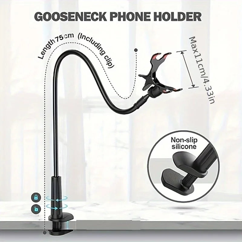 Smartphonehouder met stevige schroefklem – Voor maximale grip