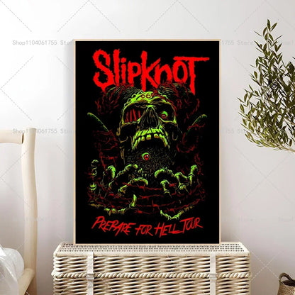 Posters met marmeren textuur en gouden accenten