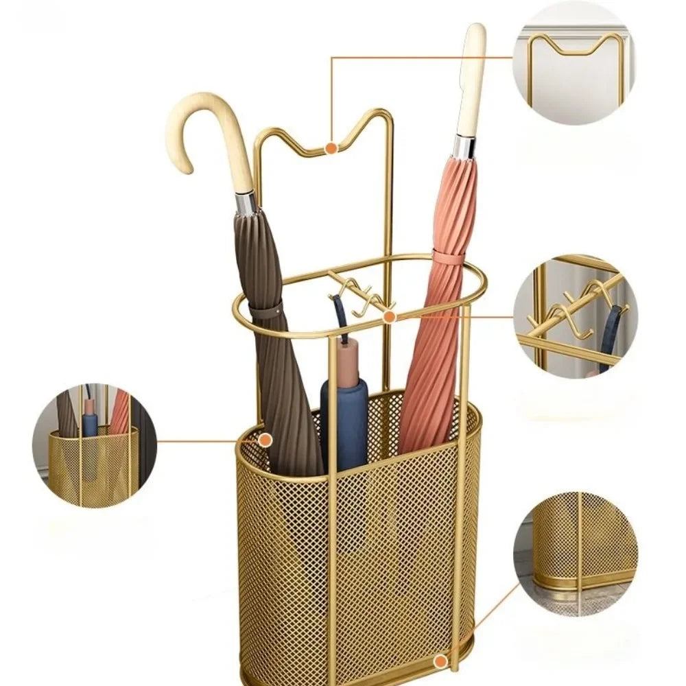 Minimalistische paraplu bak in zwart