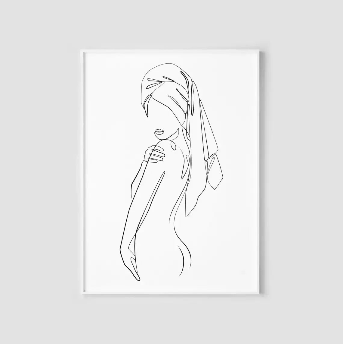 Set posters in botanische stijl