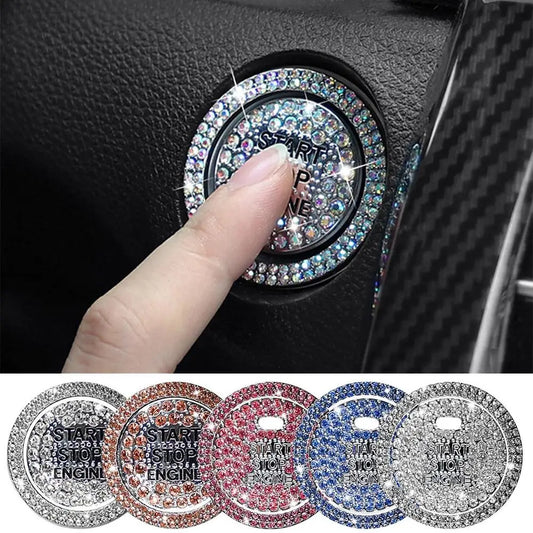 Auto stickers - Sparkling startknop stickers voor unieke uitstraling