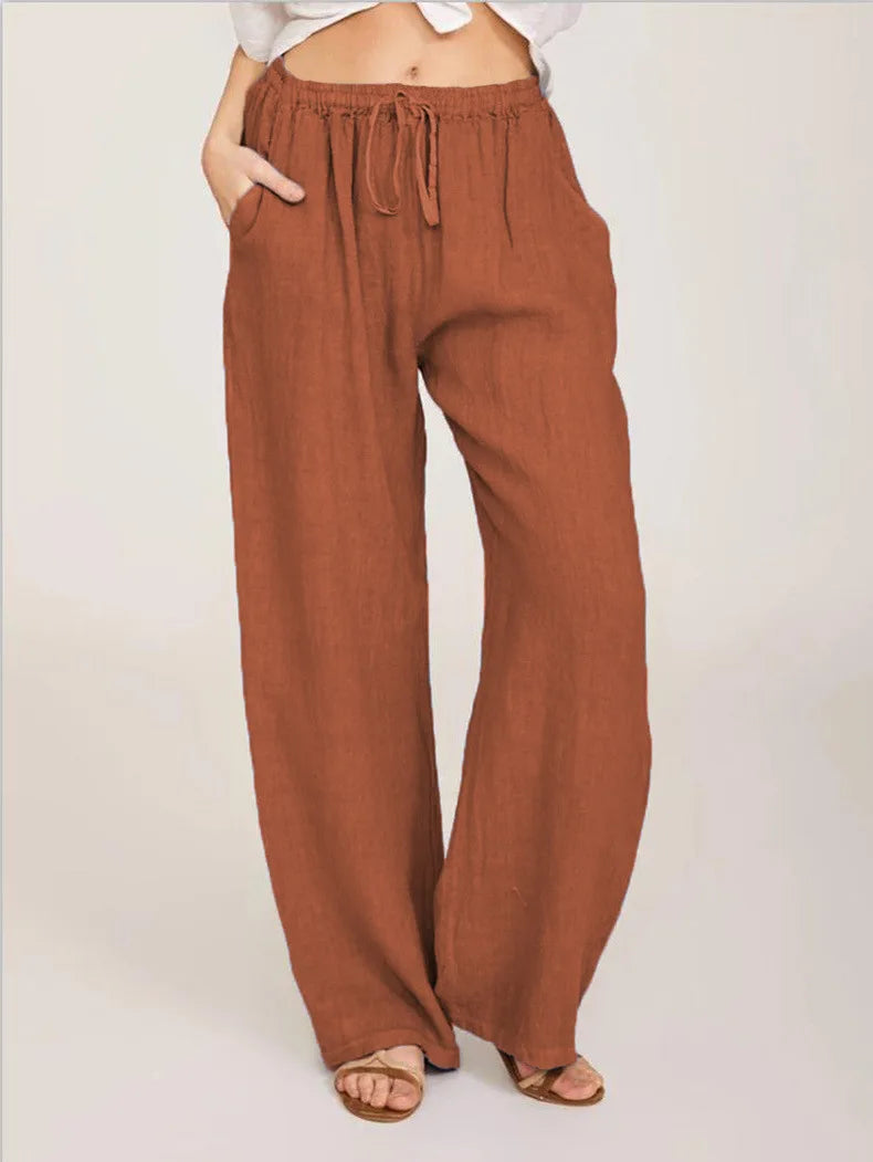 C&A linnen broek dames met kort model – Ideaal voor warme dagen