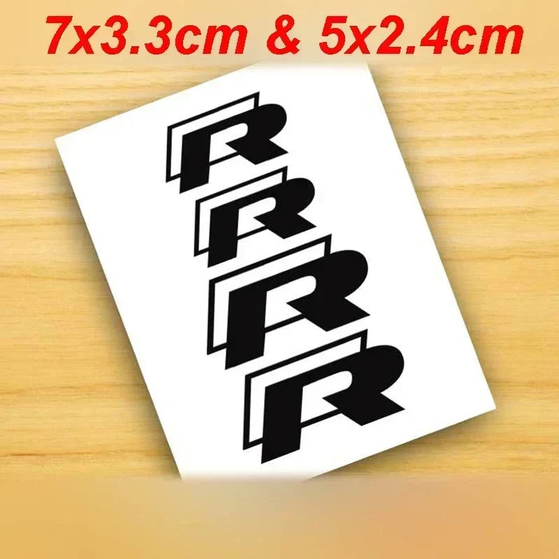 Auto stickers - Achterruit stickers met sportieve GTI en R-Line designs