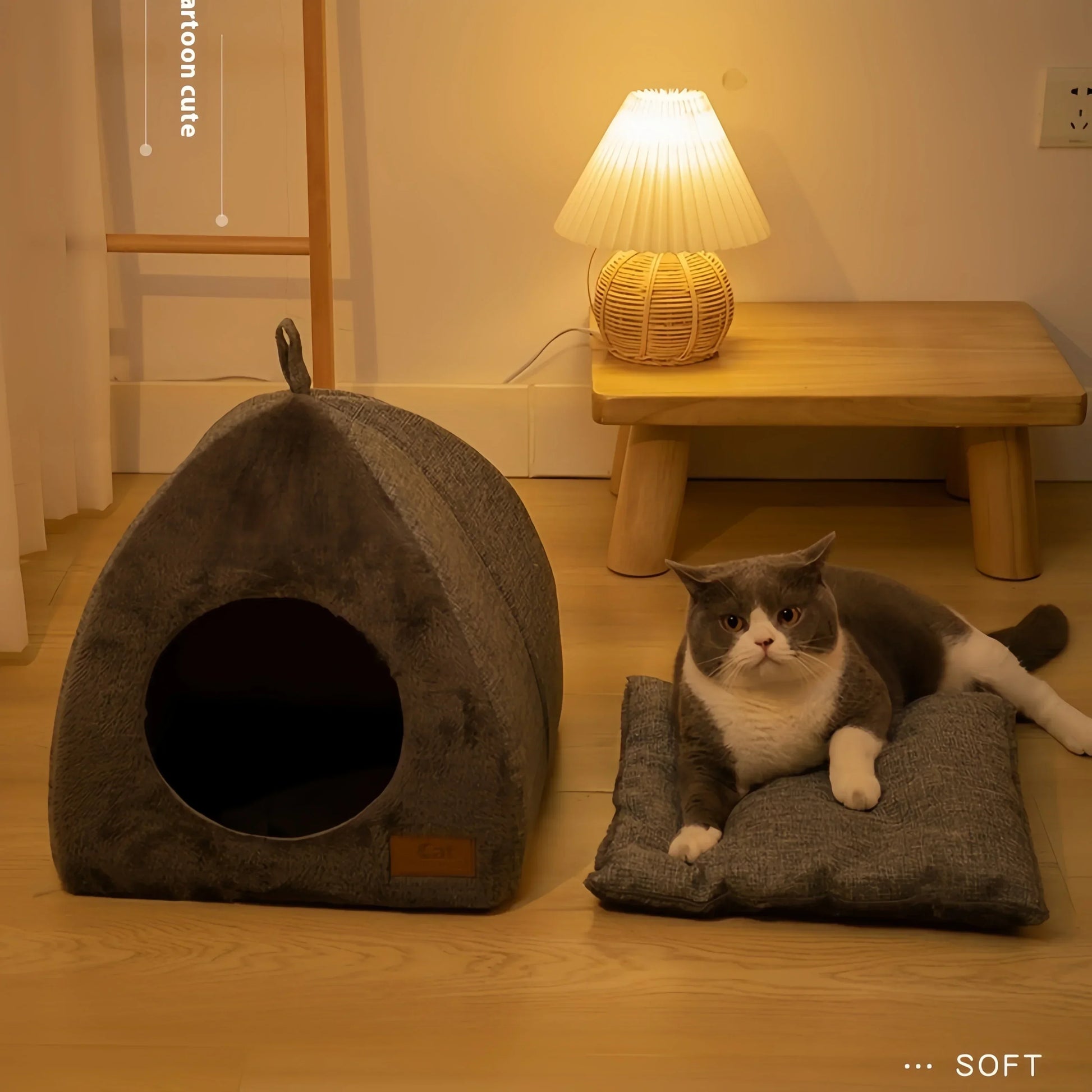 Zachte kattenmand met instap – Makkelijk toegankelijk
