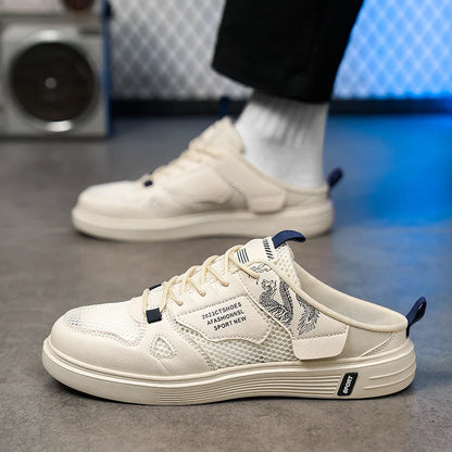 Heren schoenen in marineblauw zomermodel