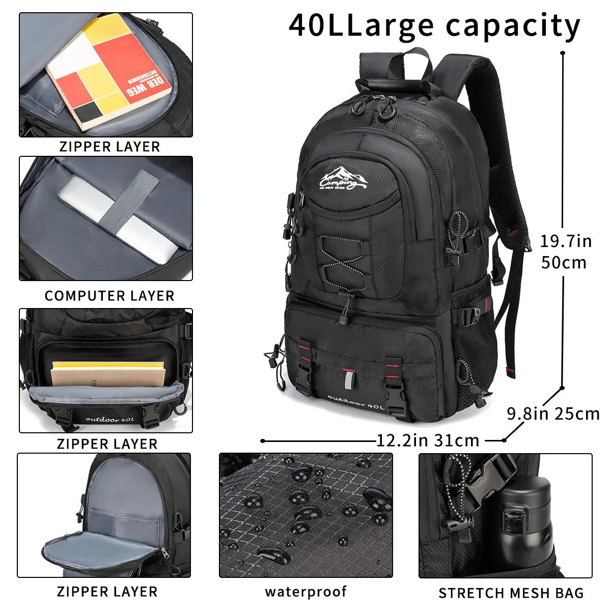 Ergonomische rugzak als handbagage