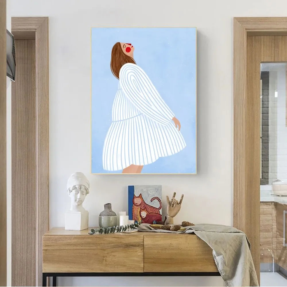 Grote poster voor boven het bed