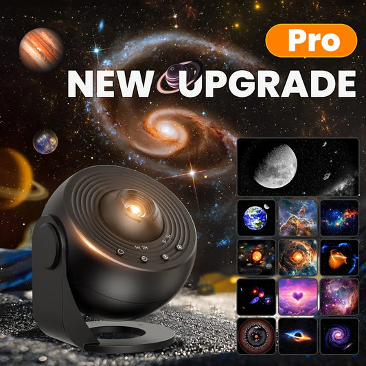 Projector lamp met kleurrijke sterrenprojectie