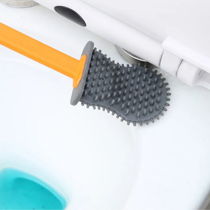 Toiletborstel wit met houten detail – Scandinavische look