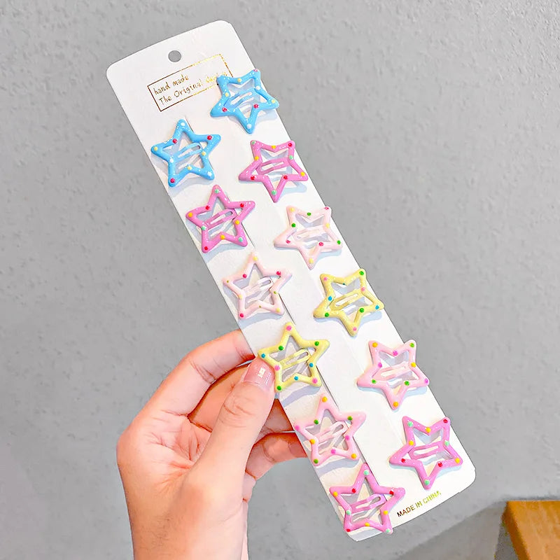 Set haar accessoires met pastel scrunchies