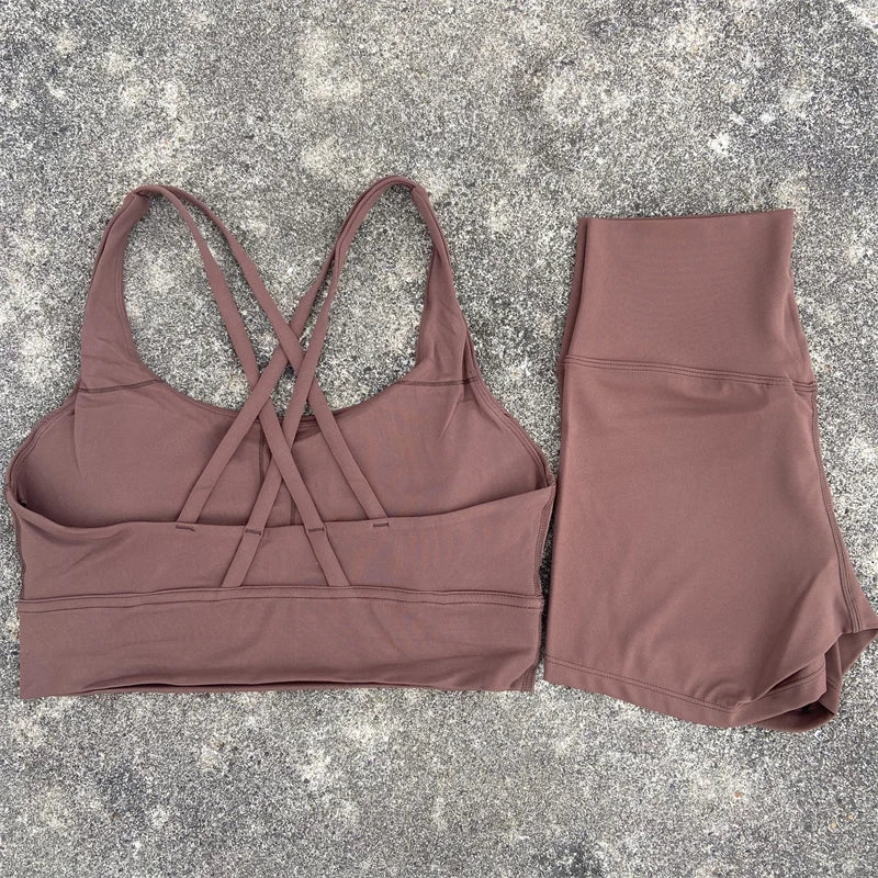 Zachte yoga kleding met hoge taille legging