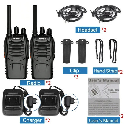 Walkie talkie professioneel met trilfunctie