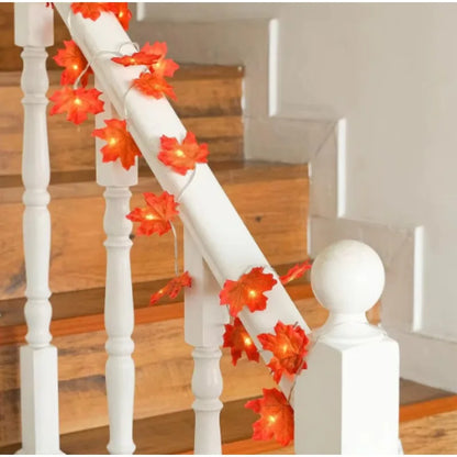 Licht slinger met houten figuren – Natuurlijke uitstraling