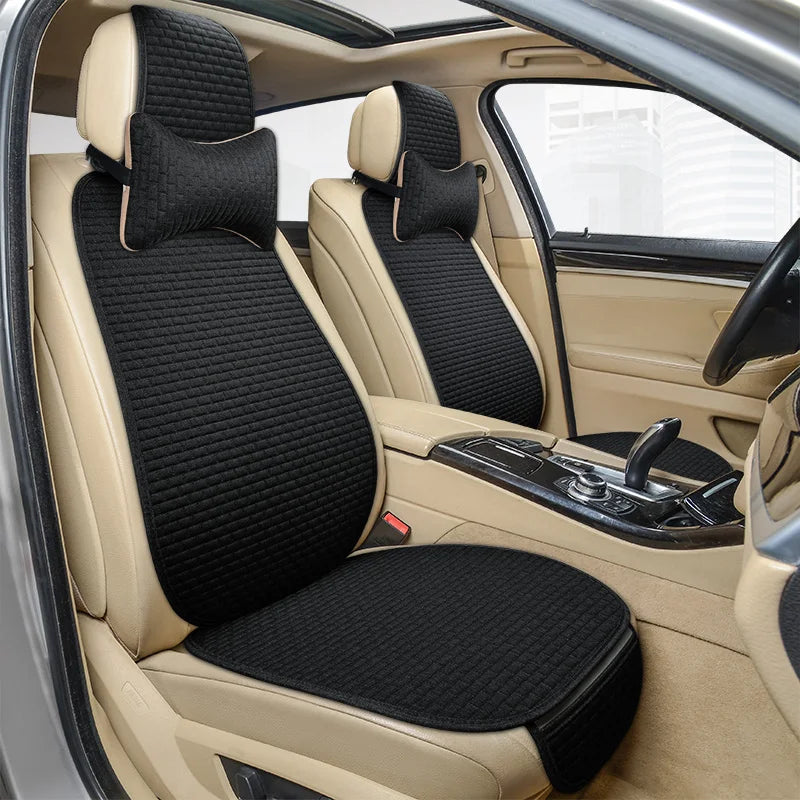 Autostoel hoezen in lederlook zwart – Chic en robuust
