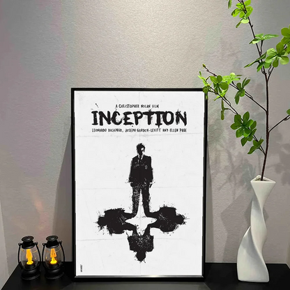Poster met lijntekening van gezicht