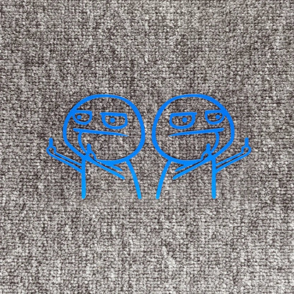 Auto stickers - Kleurrijke trollgezichten voor unieke styling