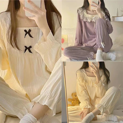 Dames pyjama met extra lange broek