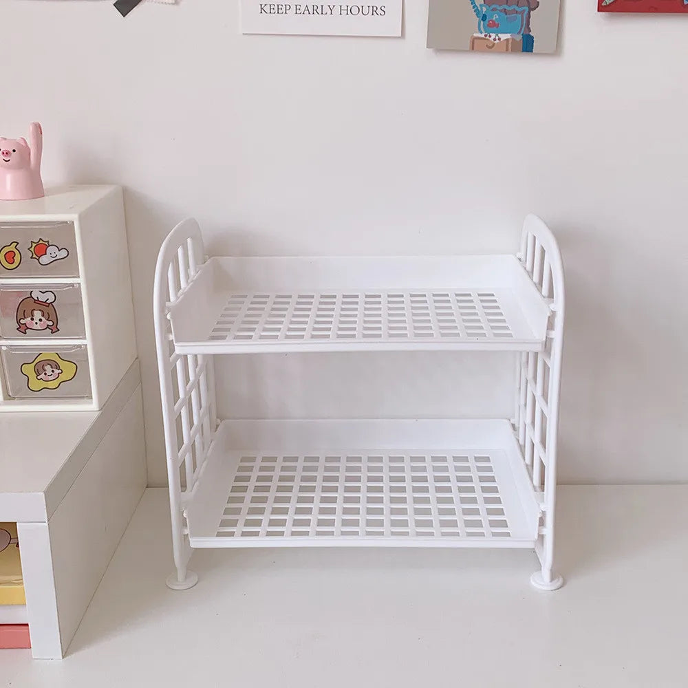 Transparante desk organization box met deksel
