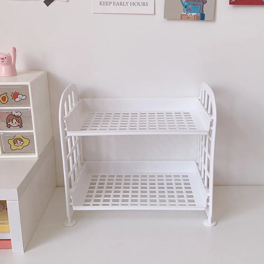 Transparante desk organization box met deksel