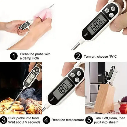 Vleesthermometer met grote uitleesvenster