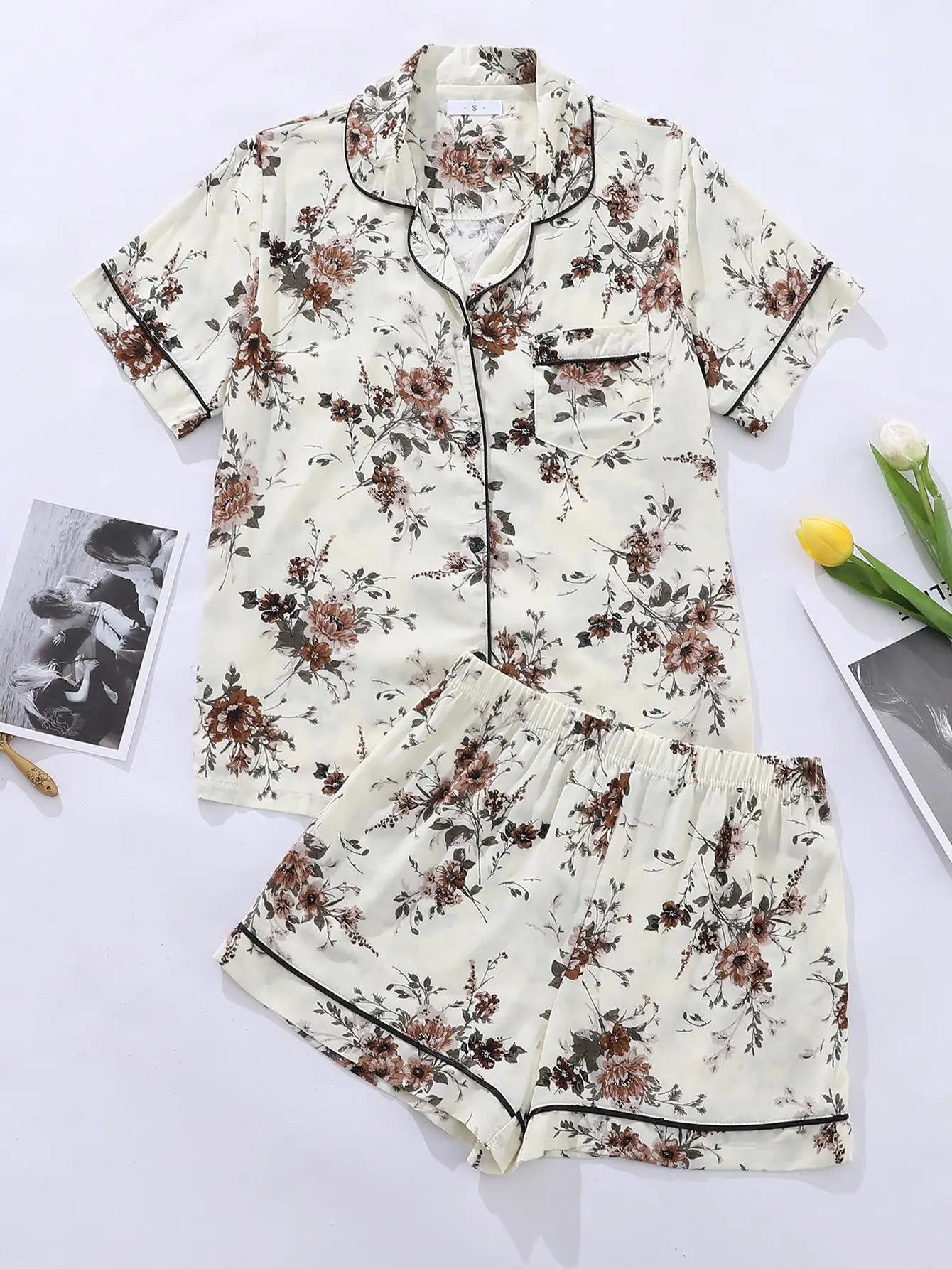 Dames pyjama Livera met knusse fleece stof