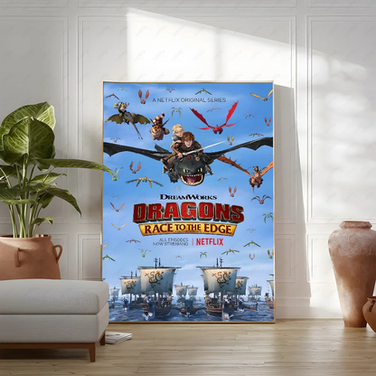 Poster in zachte pastelkleuren
