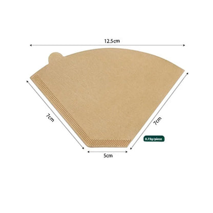 Accessoire set met koffiefilterhouder en opbergdoos