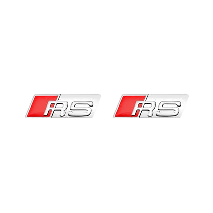 auto stickers - stijlvolle RS Line metal stickers voor sportieve uitstraling