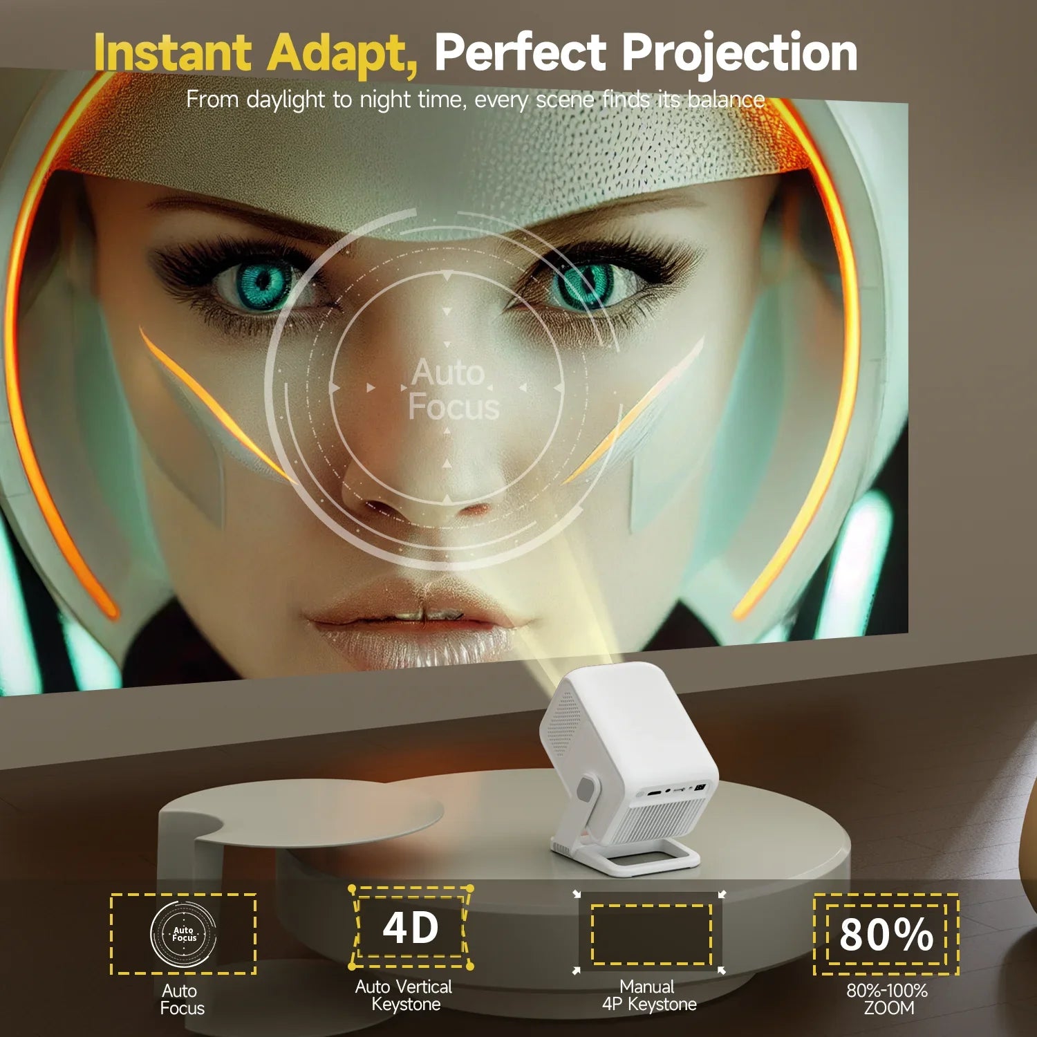 Projector voor tuinfeesten