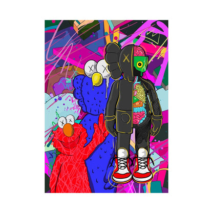 Abstracte poster in neutrale kleuren