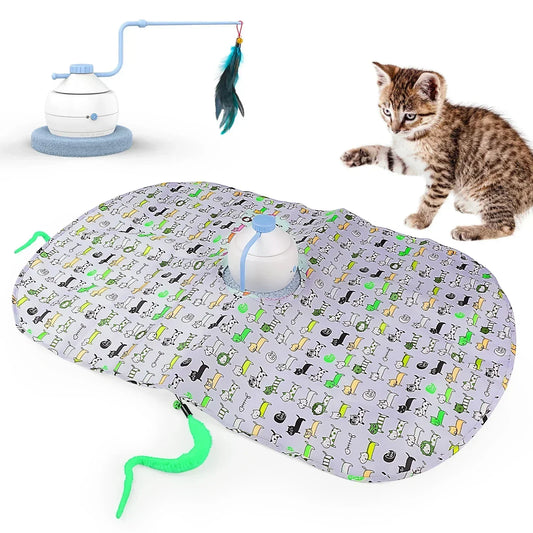 Kattenspeeltje met ritselend materiaal – Stimuleert nieuwsgierigheid